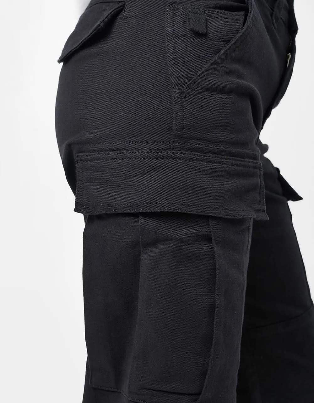 Route One Classic Cargo Pants - Black