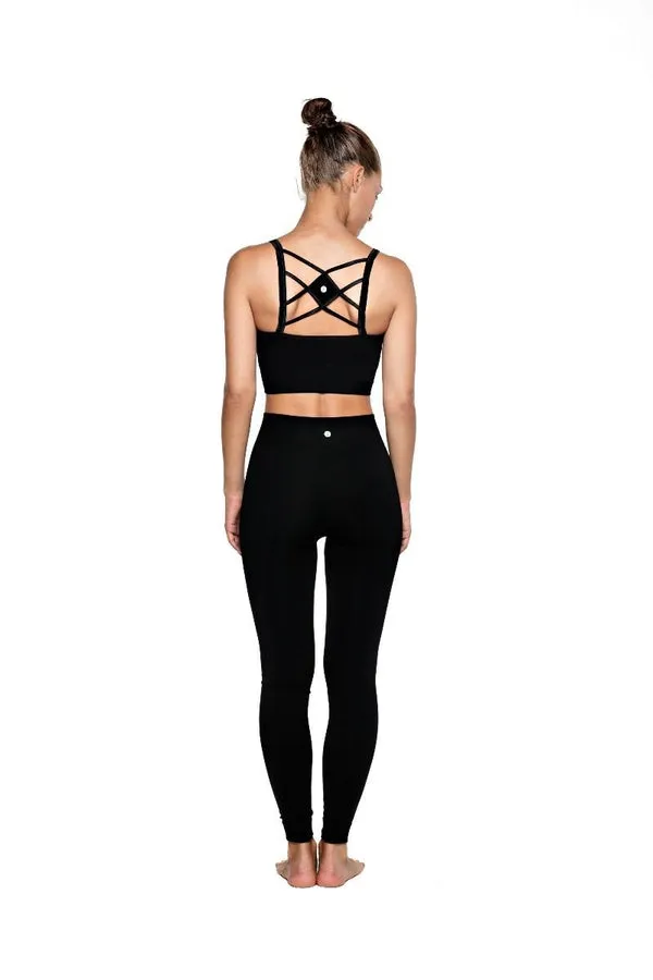 RUN & RELAX // MULTIPLE STRING BAMBOO BRA - BEAUTIFUL BLACK