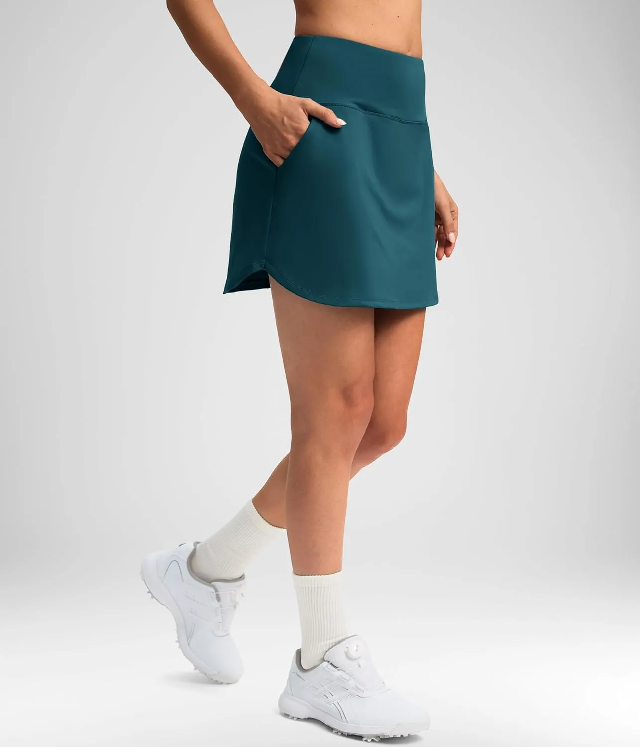 SANTINY Golf Skirts for Women Tennis Skirt High Waisted Skorts for Woman Athletic Pickleball Casual Skort with Pockets