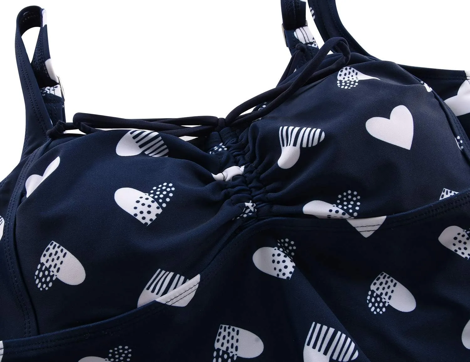 Septangle Women Plus Size Bathing Suits Paisley Print Two Piece Swimsuit Tankini Swimwear