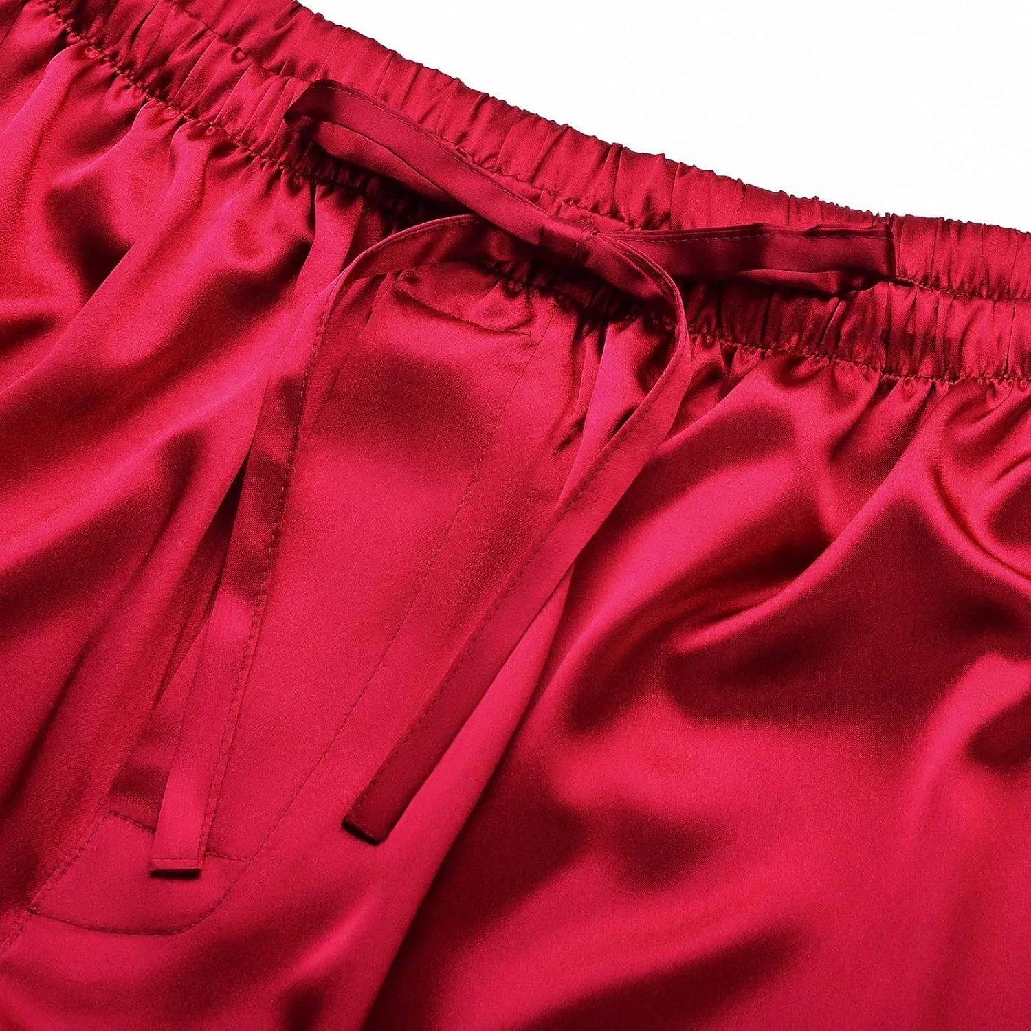 SIHA Men's Satin Pajama Boxer Shorts with Elastic Waistband, Pants S-4XL