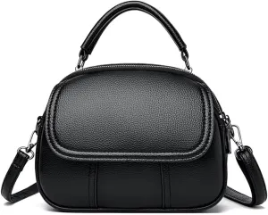 Small Crossbody Purse for Women PU Leather Top Handle Satchel Purse Cell Phone Purse Shoulder Handbag Travel Purse