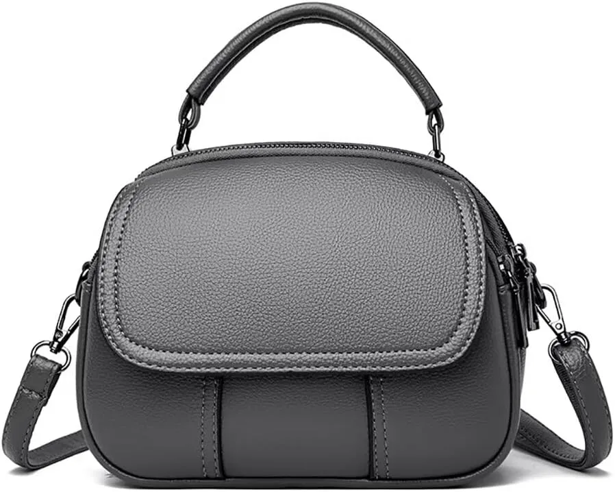 Small Crossbody Purse for Women PU Leather Top Handle Satchel Purse Cell Phone Purse Shoulder Handbag Travel Purse