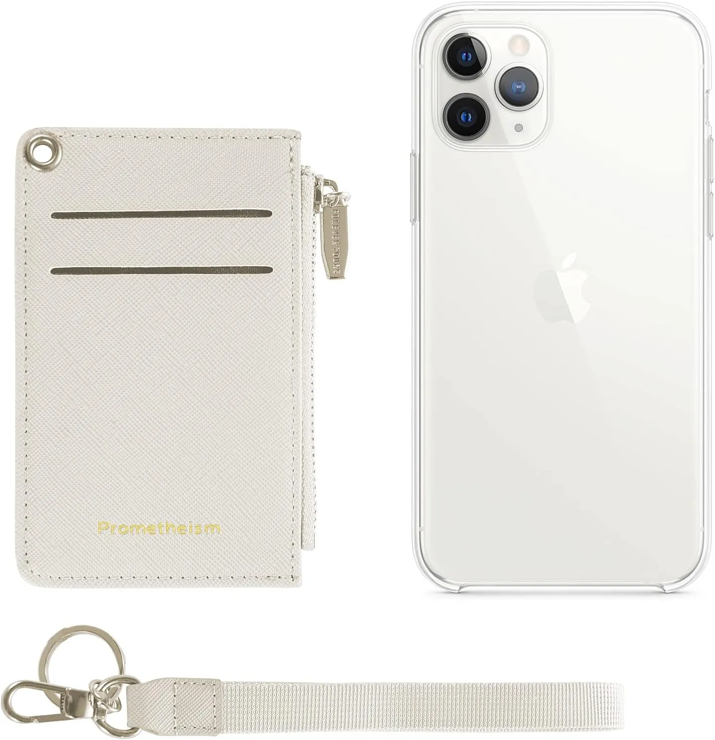 Small Wallets for Women Slim Leather Card Case Holder Wallet Coin Change Purse with Keychain