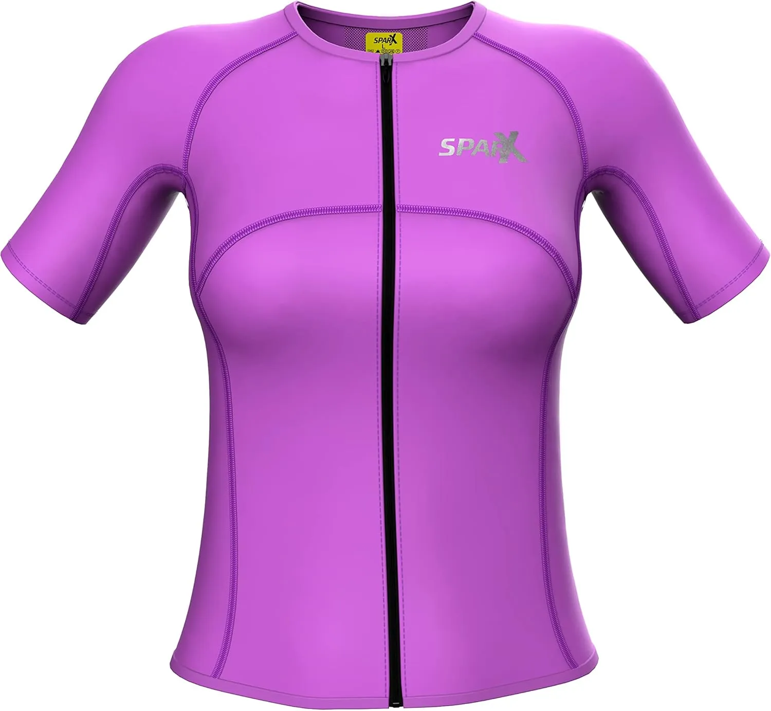 Sparx Women's Aero Tri Tank Short Sleeve Tri Tops Triathlon Tank Women Race Cycling Swim Bike Run