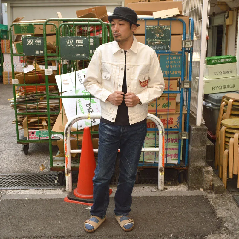 SUGAR CANE "SC15720" 13oz. White Denim Jacket 1953 Model
