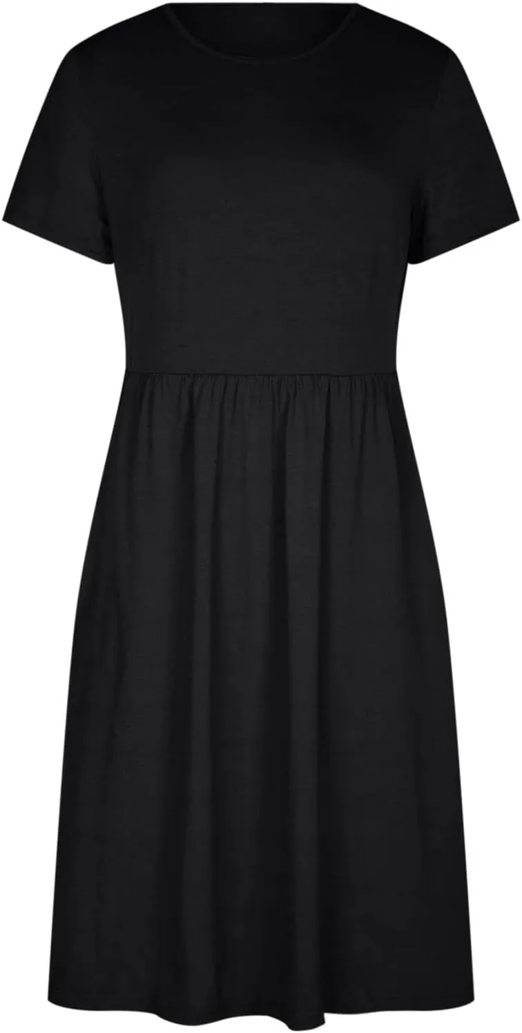 Summer Dresses for Women 2023 Ruffle Hem Floral Printed Flowy Party Beach Fall Long Dress Vacation Dress with Pockets