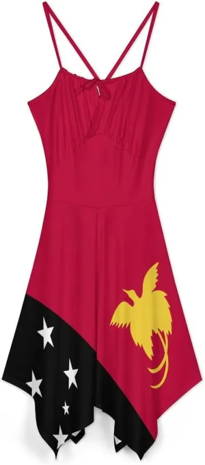 Summer Dresses for Women Northern Mari-ana Lslands Flag Camisole Dress Casual Loose Beach Dresses