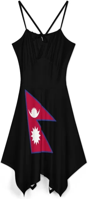 Summer Dresses for Women Northern Mari-ana Lslands Flag Camisole Dress Casual Loose Beach Dresses