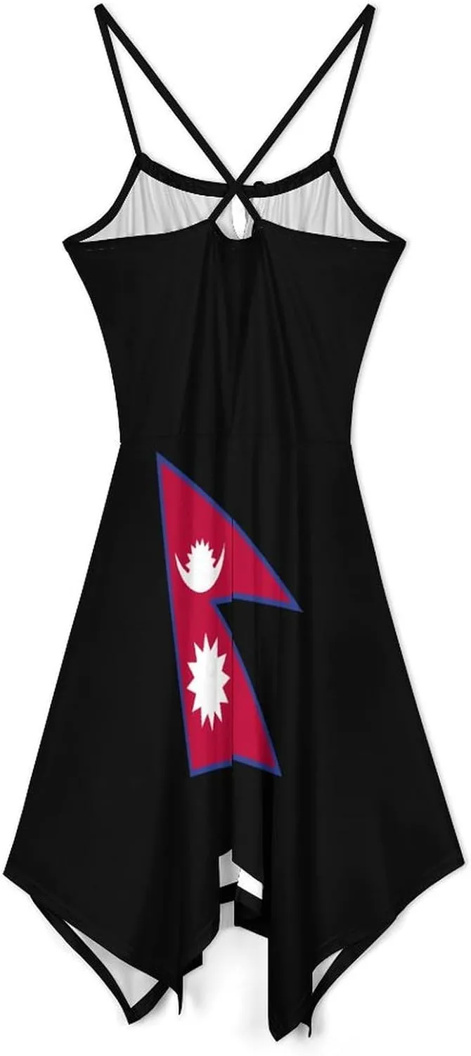 Summer Dresses for Women Northern Mari-ana Lslands Flag Camisole Dress Casual Loose Beach Dresses