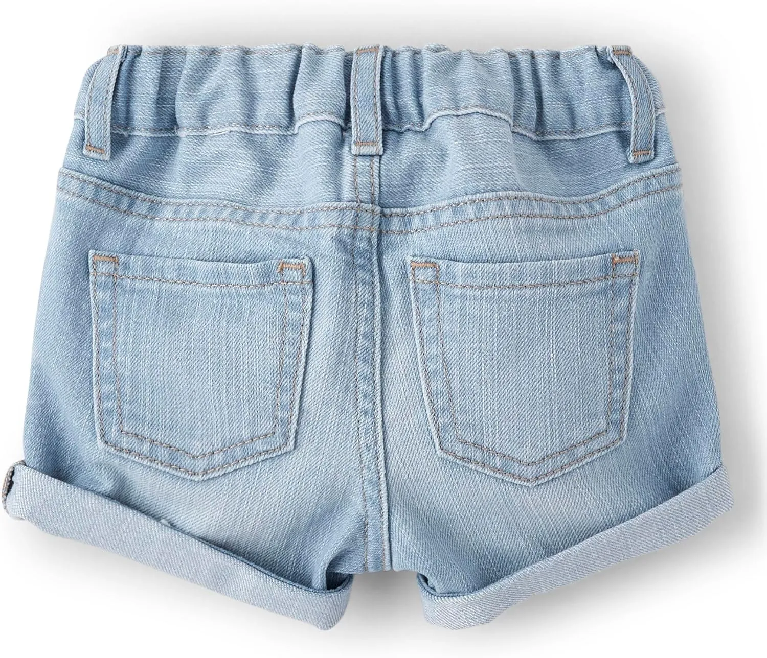 The Children's Place Baby Girls' and Toddler Jean Midi Shorts, Lily Wash