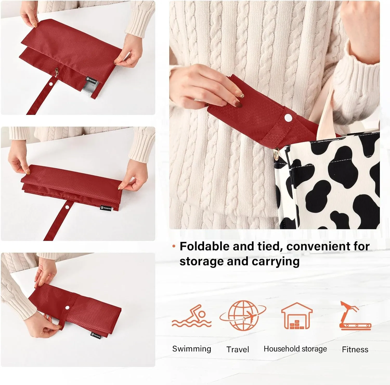 Travel Packing Organizers Dark Red 3 Set Packing Cubes Travel Bags Organizer for Luggage