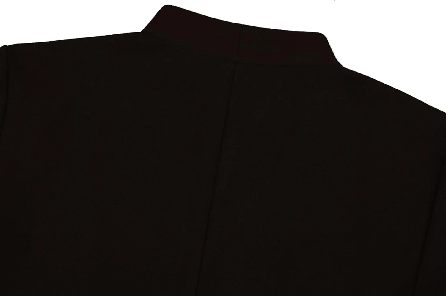 Unifizz Women's Collarless 3/4 Sleeve Lightweight Blazer Slim Work Office Business Jacket