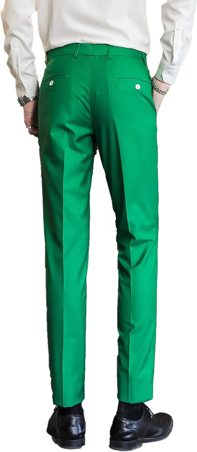 UNINUKOO Mens Suits 2 Piece Formal Suit Vest Pants with Tie Slim Fit Suits for Men Wedding Prom Tuxedo Dress Suit Set