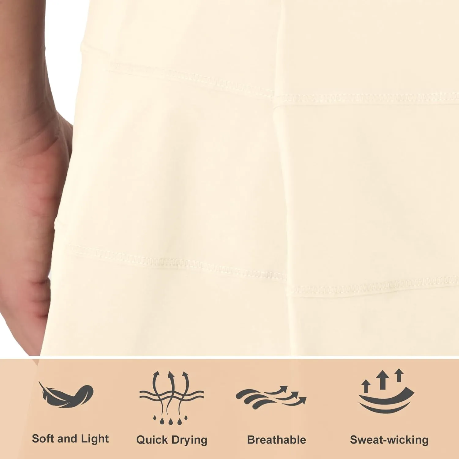 VIPONES Women Tennis Skirt Golf Skorts Athletic Mid-Rise with Pockets Inner Shorts Sport Workout Pleated Pickleball