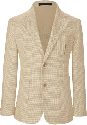 Visaccy Kids Blazers for Boys Slim Fit Suit Blazer Boy Formal Single Breasted Closure School Jacket