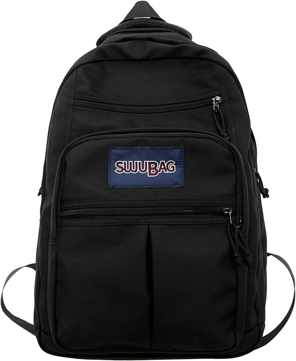 Waterproof 14 Inch Laptop Backpack Lightweight College Outdoor Hiking Travel Daypack with Anti-Theft Pocket (Black)