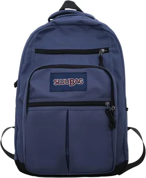 Waterproof 14 Inch Laptop Backpack Lightweight College Outdoor Hiking Travel Daypack with Anti-Theft Pocket (Blue)