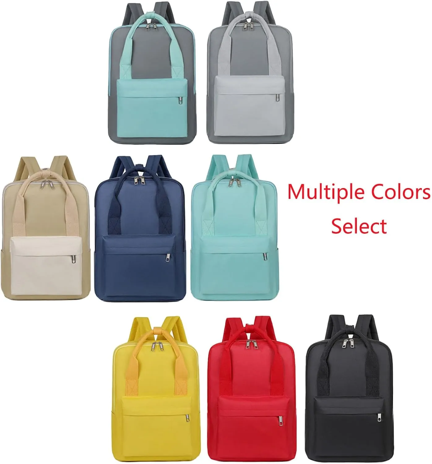 Waterproof 14 Inch Laptop Backpack Oxford College Business Travel Daypack for Men Women (Black)