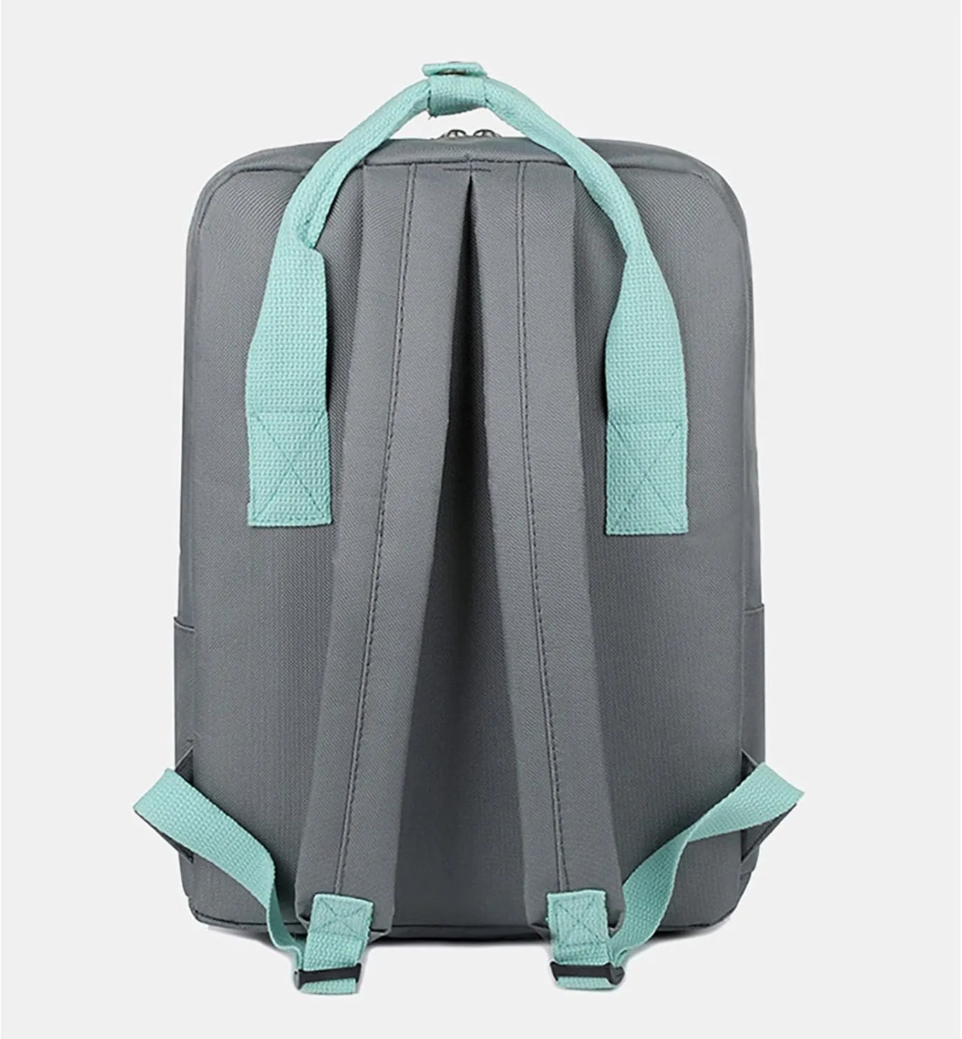 Waterproof 14 Inch Laptop Backpack Oxford College Business Travel Daypack for Men Women (Grey Green)
