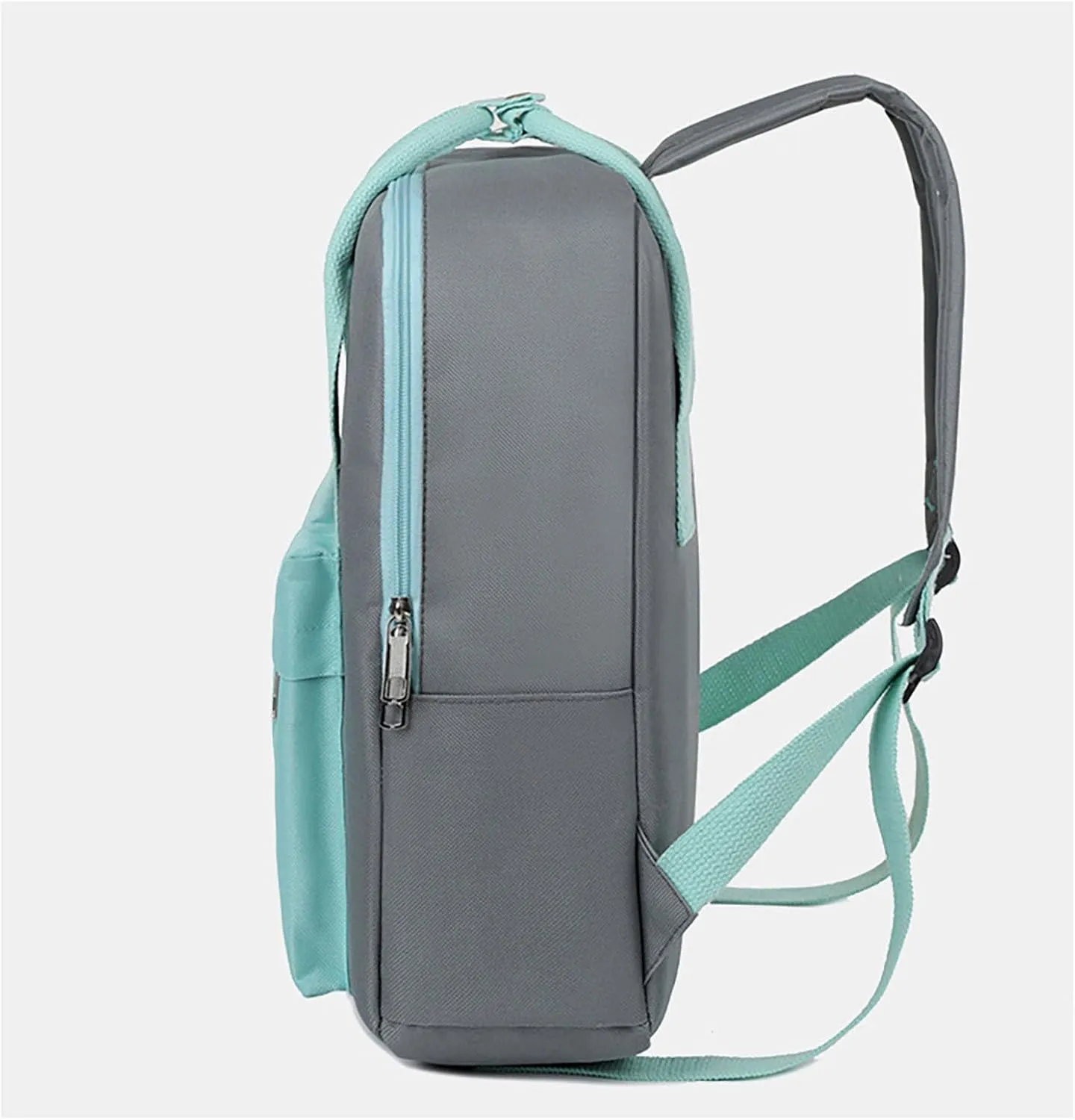 Waterproof 14 Inch Laptop Backpack Oxford College Business Travel Daypack for Men Women (Grey Green)