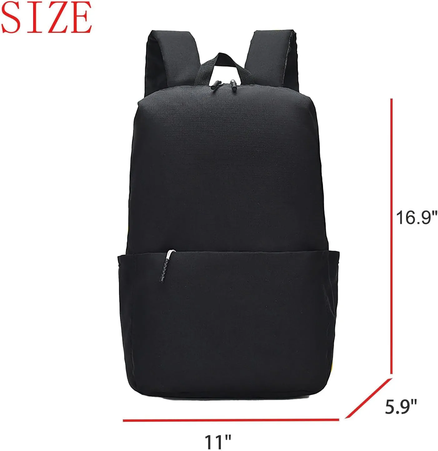 Waterproof Lightweight 14 Inch Laptop Backpack for Travel Outdoor Sport College Men Women (Black)