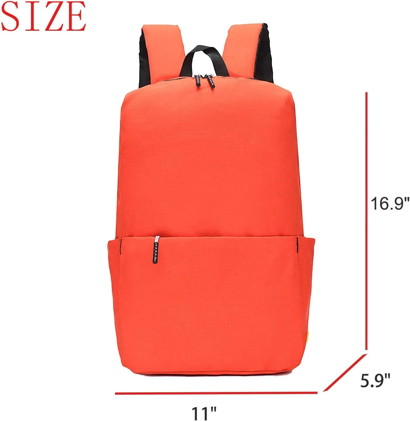 Waterproof Lightweight 14 Inch Laptop Backpack for Travel Outdoor Sport College Men Women (Orange)