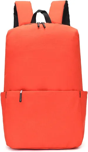 Waterproof Lightweight 14 Inch Laptop Backpack for Travel Outdoor Sport College Men Women (Orange)