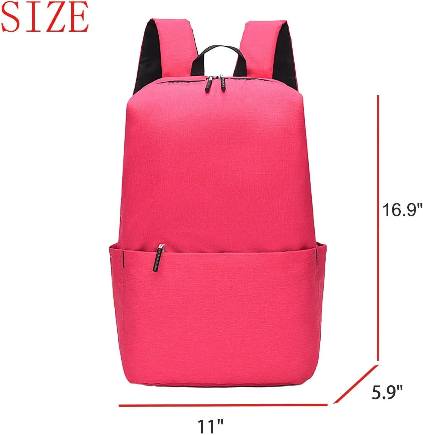 Waterproof Lightweight 14 Inch Laptop Backpack for Travel Outdoor Sport College Men Women (Pink)