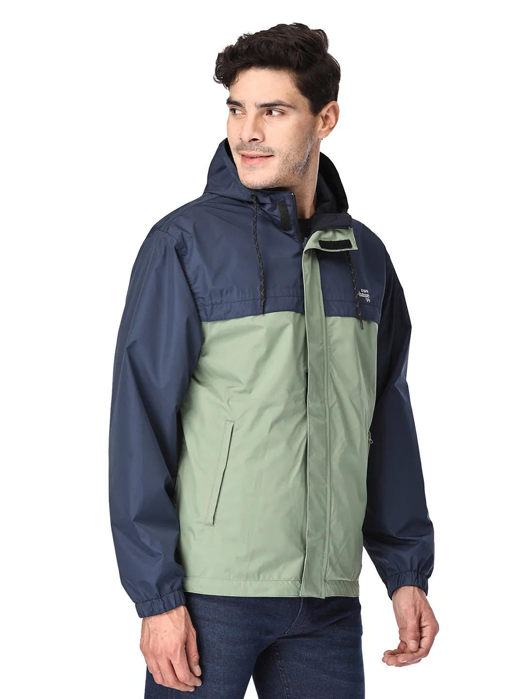 Waterproof Seam Sealed Reversible Ghia Green Rainwear Jacket