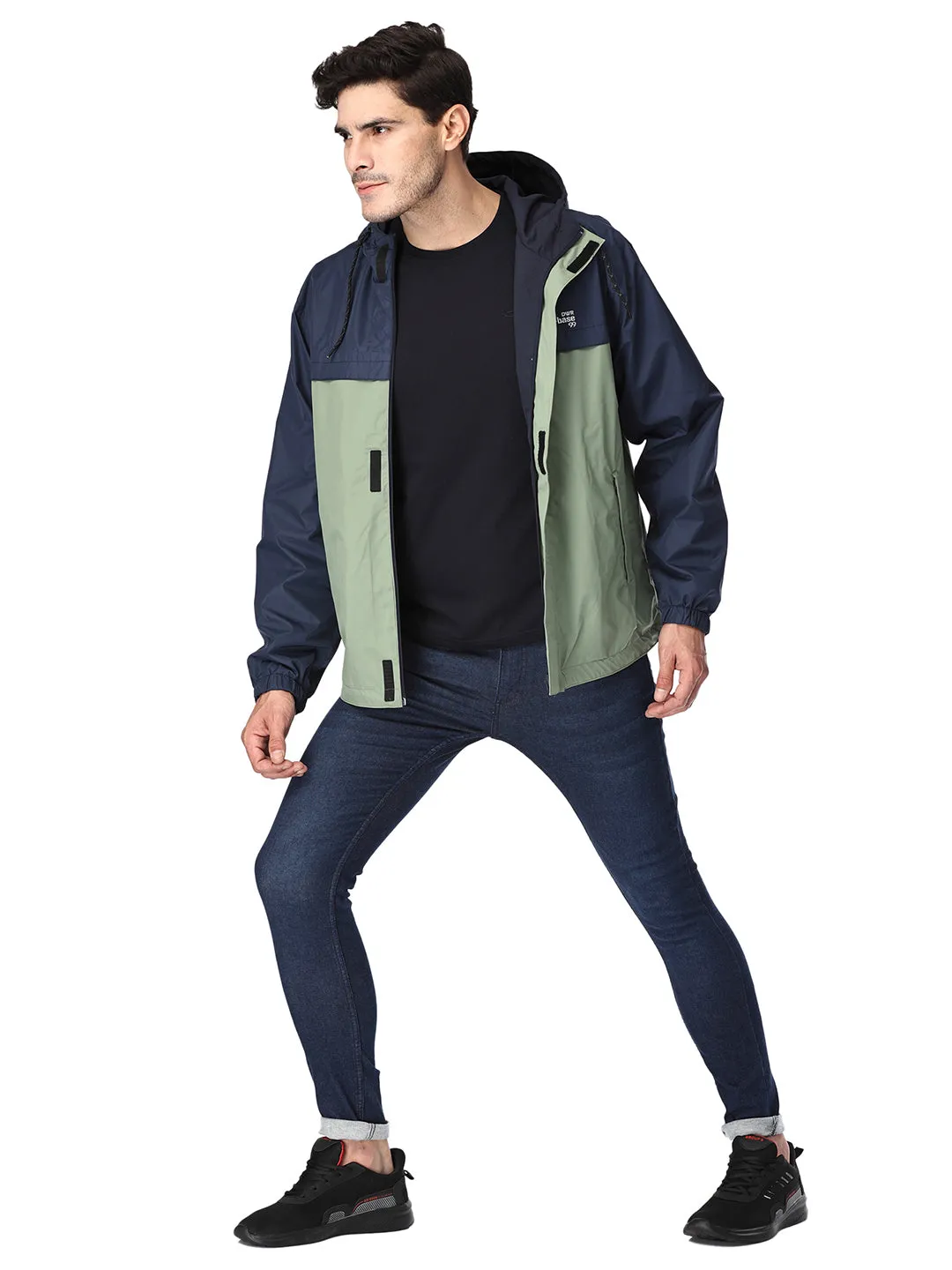 Waterproof Seam Sealed Reversible Ghia Green Rainwear Jacket