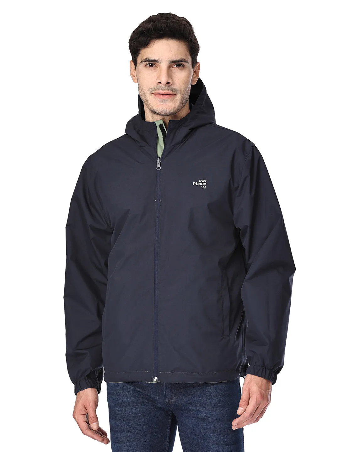 Waterproof Seam Sealed Reversible Ghia Green Rainwear Jacket