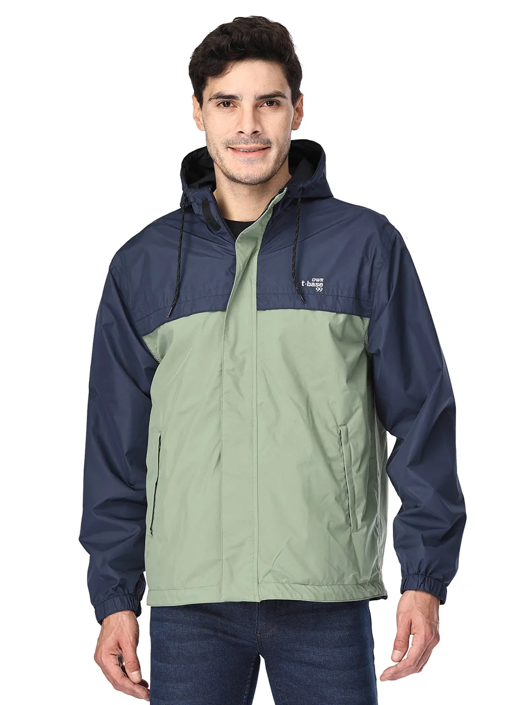 Waterproof Seam Sealed Reversible Ghia Green Rainwear Jacket