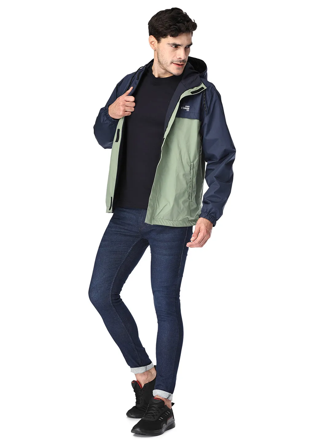 Waterproof Seam Sealed Reversible Ghia Green Rainwear Jacket