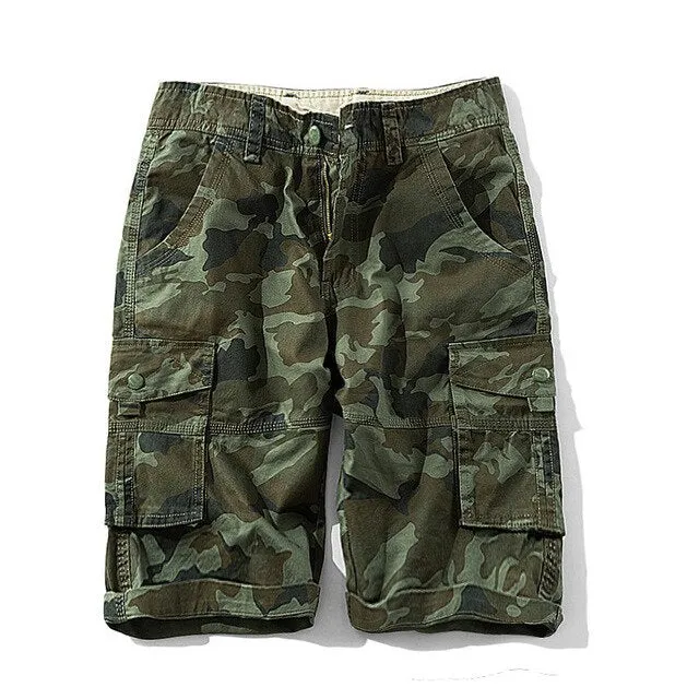 West Louis Mens Military Camouflage Cargo Shorts