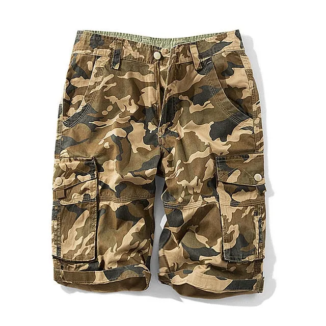 West Louis Mens Military Camouflage Cargo Shorts