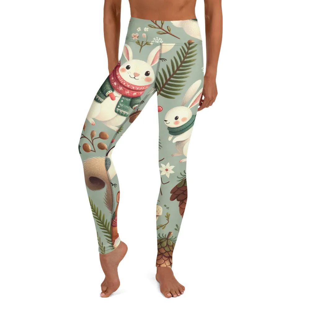 Whimsical Winter Wear Yoga Leggings