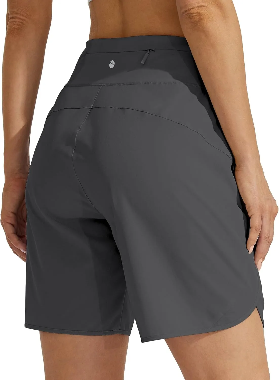 Willit Women's Athletic Running Shorts 5" Quick Dry Workout Hiking High Waisted Active Gym Exercise Zipper Pocket
