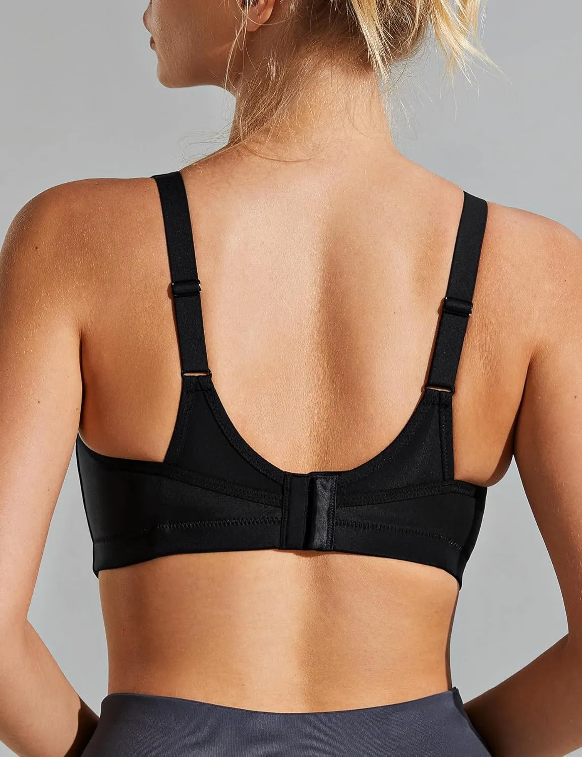Wingslove Womens Sports Bras High Impact Adjustable Wireless Plus Size Sports Bra Full Figure Large Bust Workout Running Bra