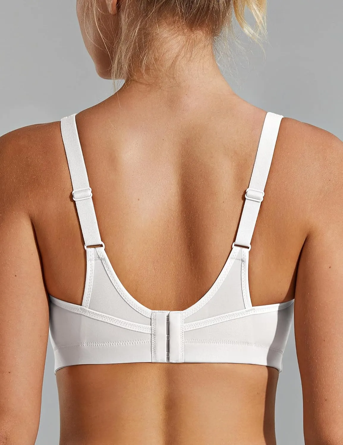 Wingslove Womens Sports Bras High Impact Adjustable Wireless Plus Size Sports Bra Full Figure Large Bust Workout Running Bra