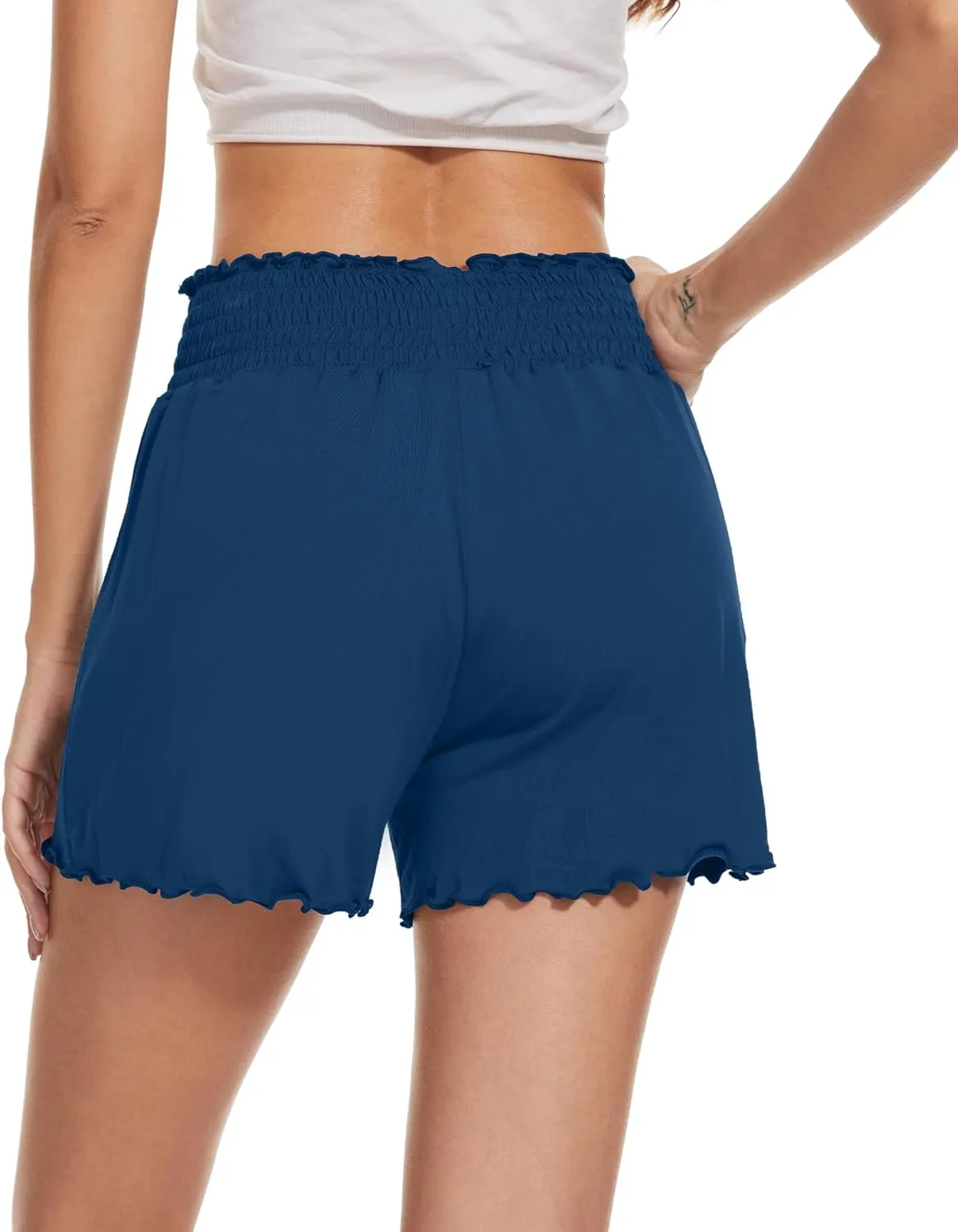 WiWi Viscose from Bamboo Pajama Shorts for Women Soft Sleep Boxers High Waisted Lounge Short Pj Bottoms S-XXL