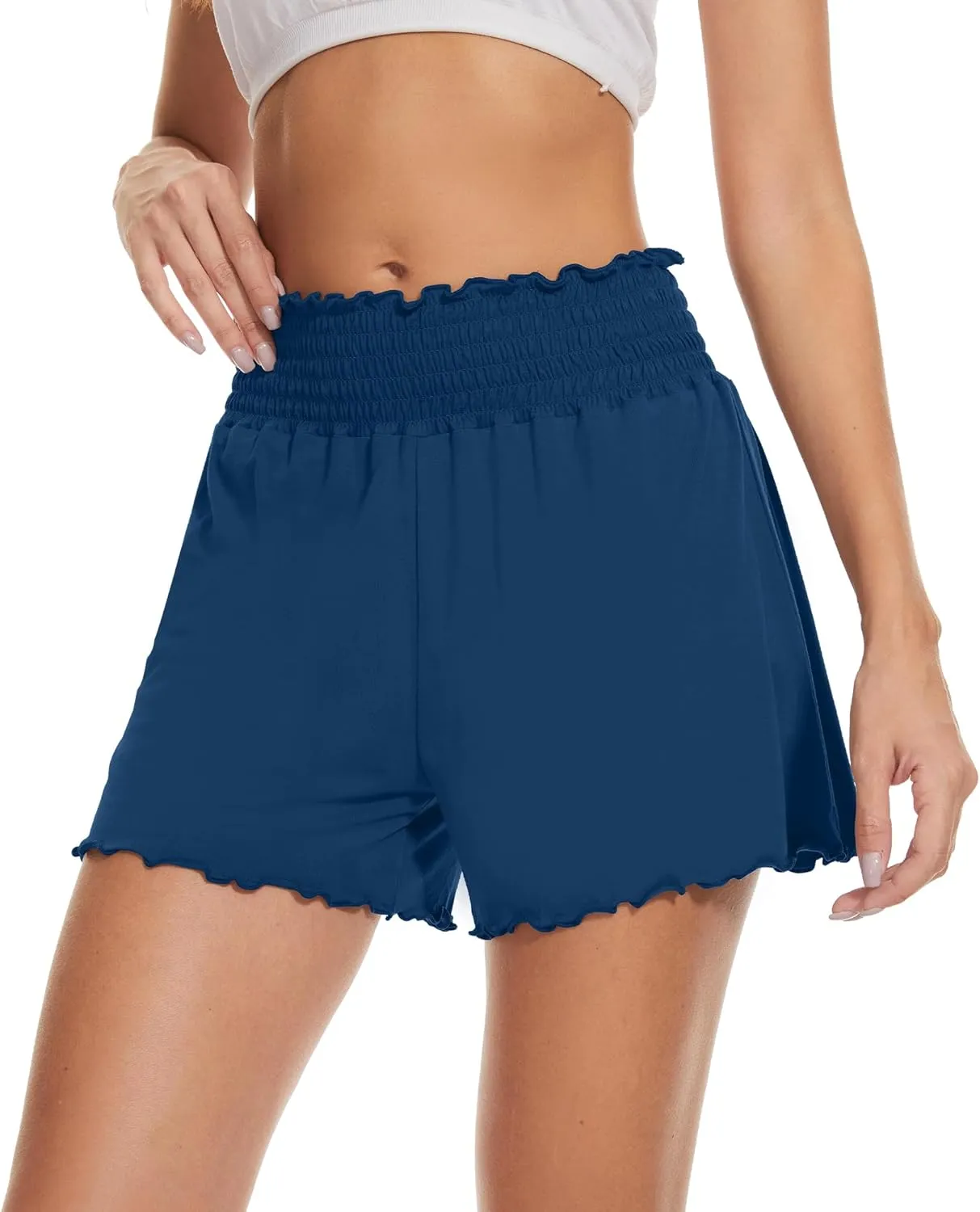 WiWi Viscose from Bamboo Pajama Shorts for Women Soft Sleep Boxers High Waisted Lounge Short Pj Bottoms S-XXL