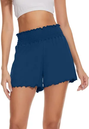 WiWi Viscose from Bamboo Pajama Shorts for Women Soft Sleep Boxers High Waisted Lounge Short Pj Bottoms S-XXL
