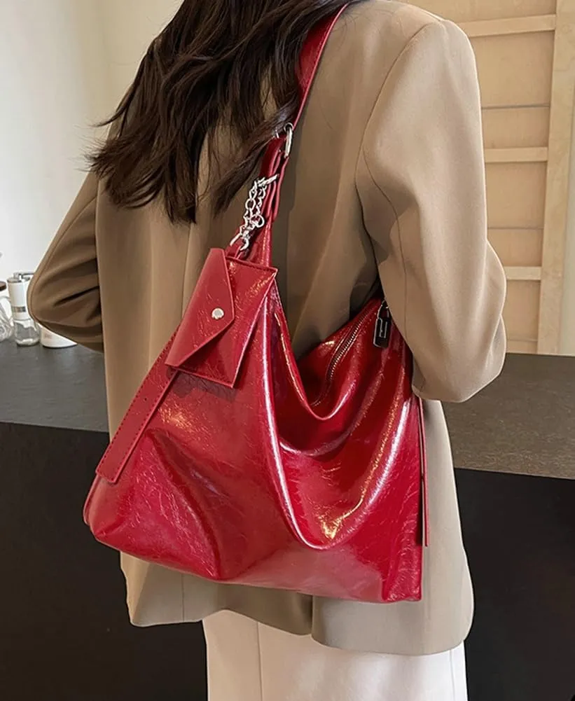 Women Tote Bags Soft PU Leather Tote Shoulder Bag Ladies Satchel Handbags for Work Travel