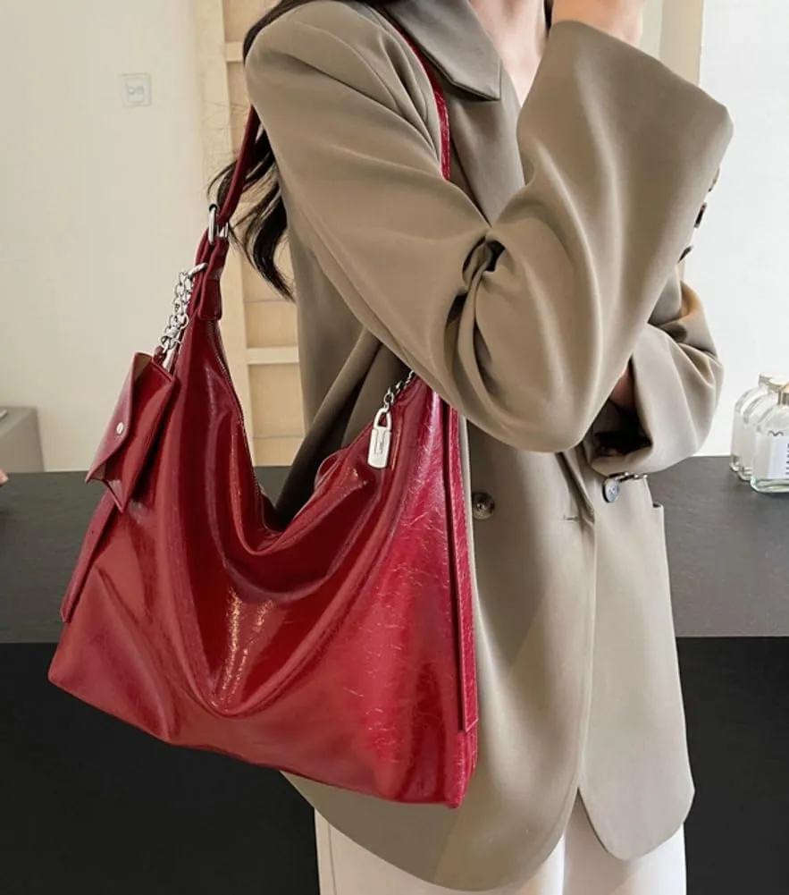 Women Tote Bags Soft PU Leather Tote Shoulder Bag Ladies Satchel Handbags for Work Travel
