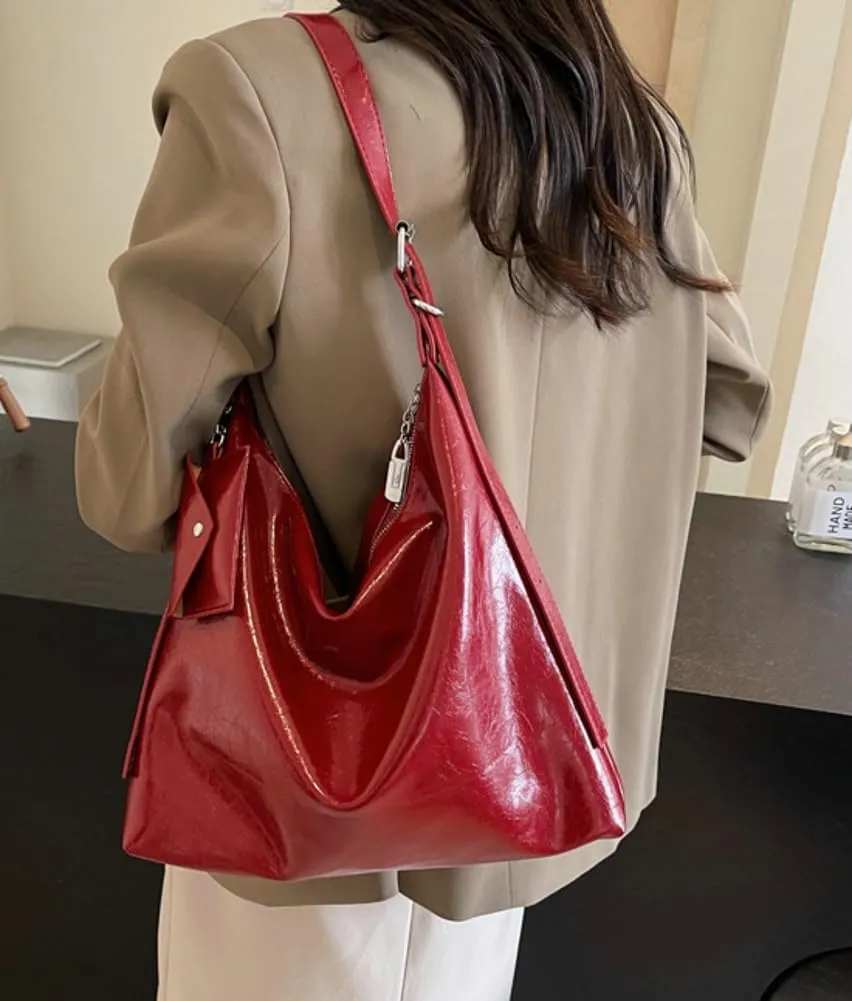 Women Tote Bags Soft PU Leather Tote Shoulder Bag Ladies Satchel Handbags for Work Travel