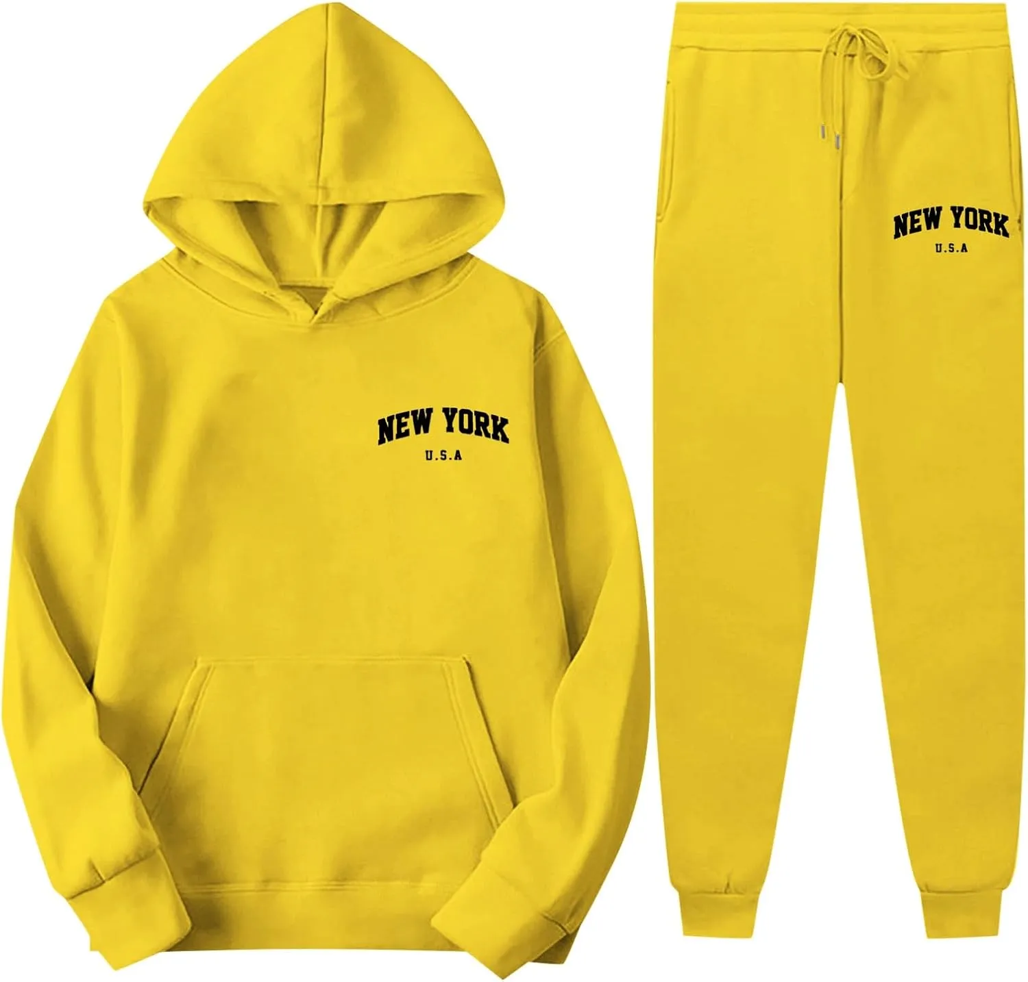 Womens 2 Piece Outfits Lounge Half Zip Hoodie Sweatsuit Sets Oversized Sweatshirt Baggy Fall Fashion Sweatpants 2025