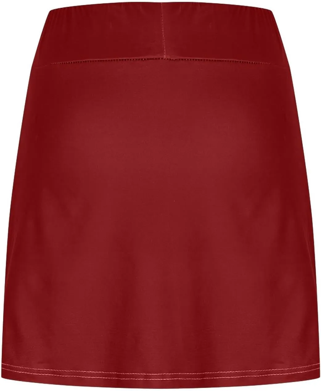 Women's Tennis Golf Skirts Elastic Waist Gym Workout Skorts with Shorts Underneath Quick Dry Athletic Running Skirts