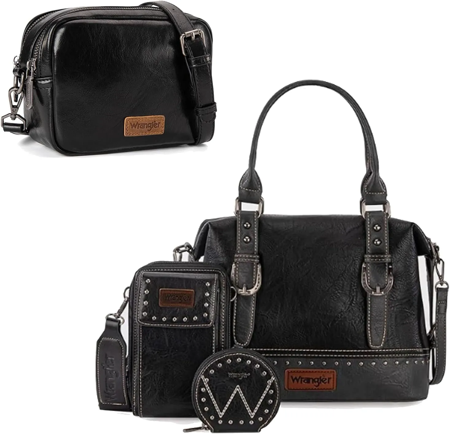 Wrangler 3pcs tote bag and crossbody bag set