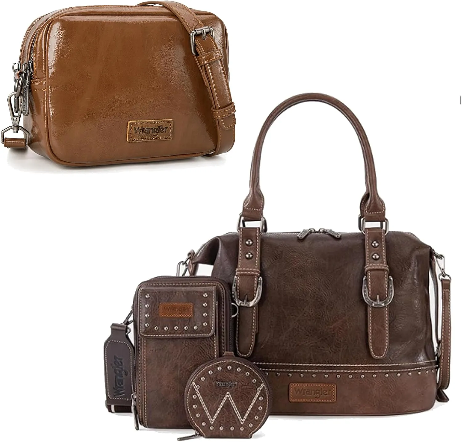 Wrangler 3pcs tote bag and crossbody bag set